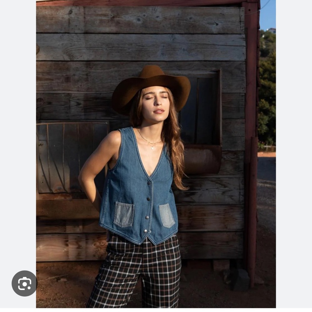 Brixton Indigo Denim Vest
